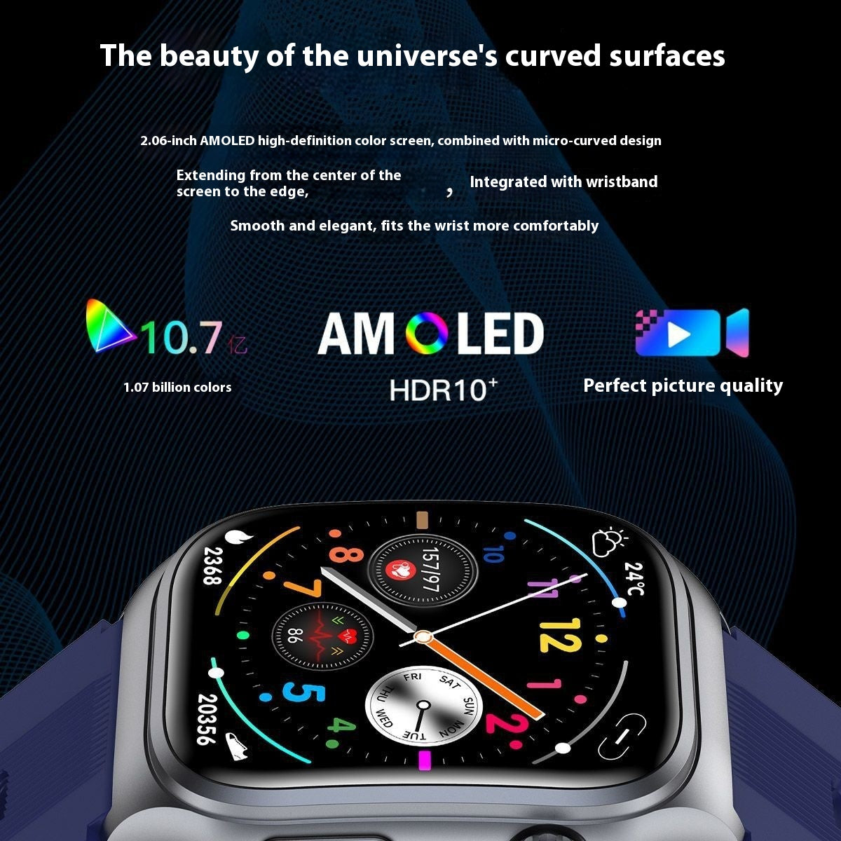 Smart Watch S15 Real Blood Pressure Uric Acid Monitoring