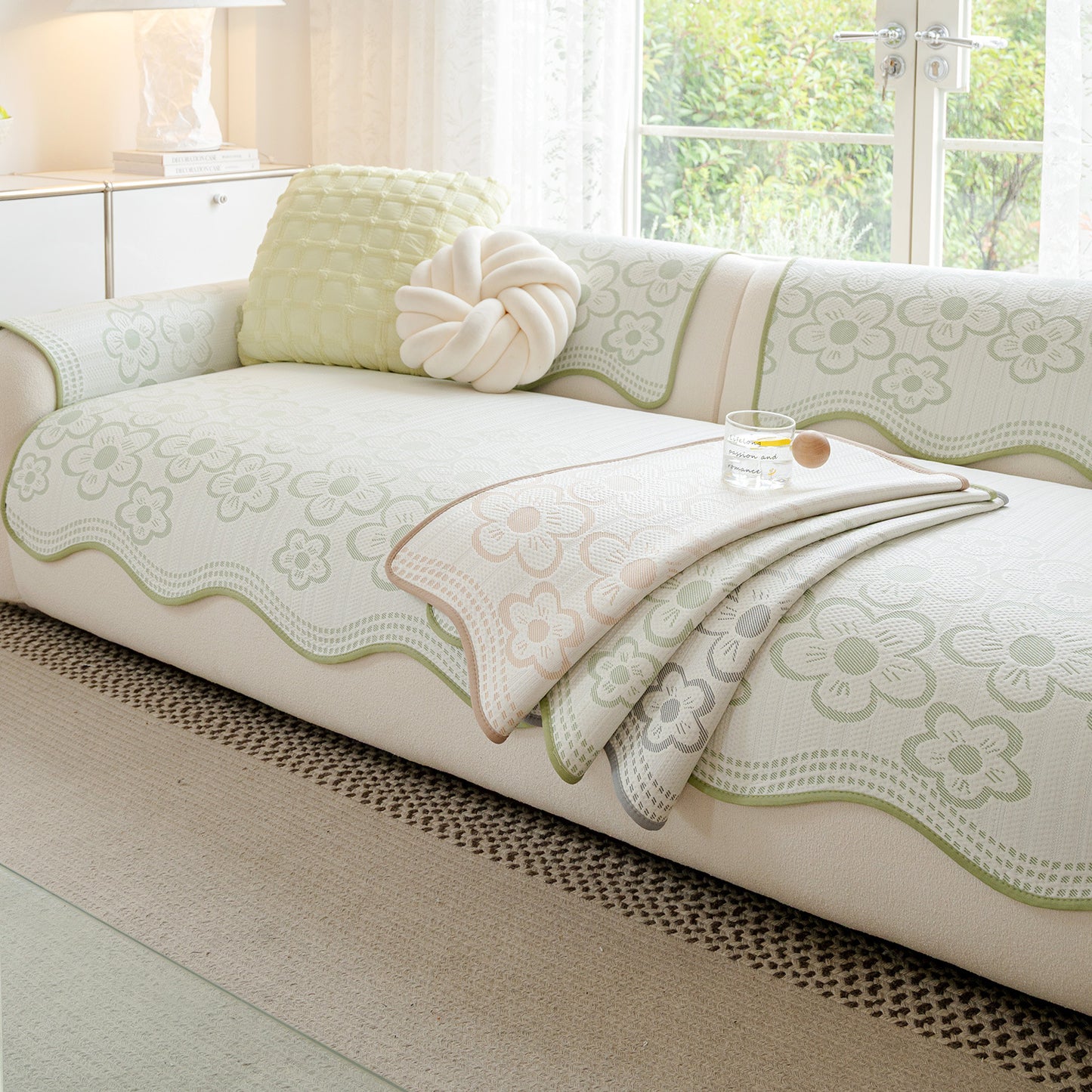 Solid-color Uniquely Shaped Sofa Cushion With A Cooling Feel2025s Latest Summer Design