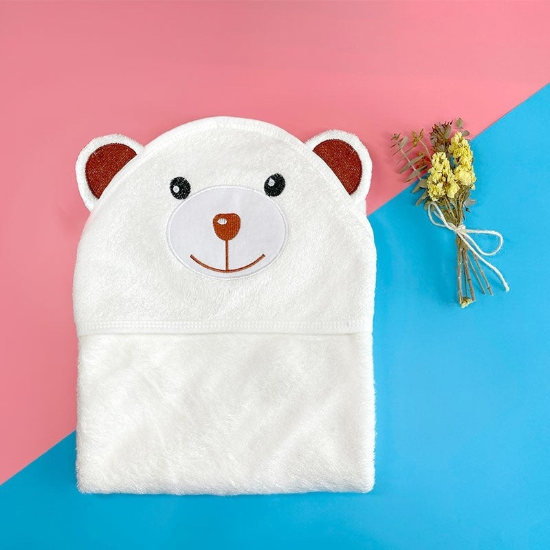 Class A Bamboo Fiber Swaddle With Hood Childrens Bath Towel Blanket And Cape All In One