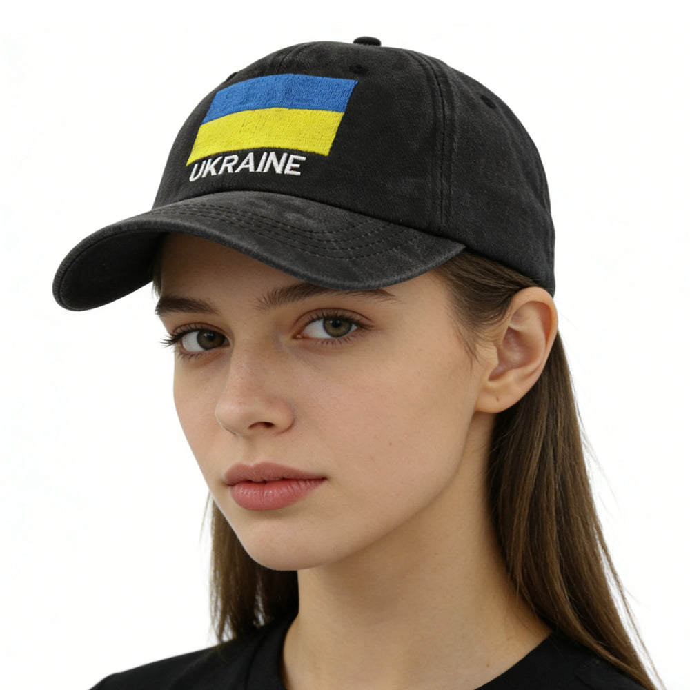 2pcs Ukraine Hats For Men Women, Ukrainian Flag Baseball Cap, Fathers Day Patriotic Christmas Birthday Gifts For Dad Mom Papa Mama Grandpa Husband Wife