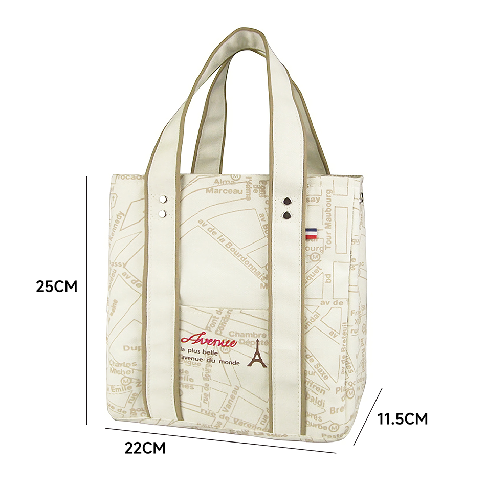 Portable 22x11.5x25cm Insulated Lunch Bag Food Container Picnic Storage Handbag  Green
