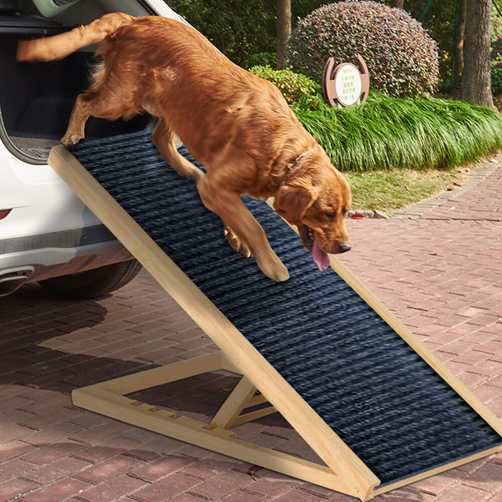 Foldable Dog Pet Ramp Adjustable Height Dogs Stairs For Bed Sofa Car 1 00cm