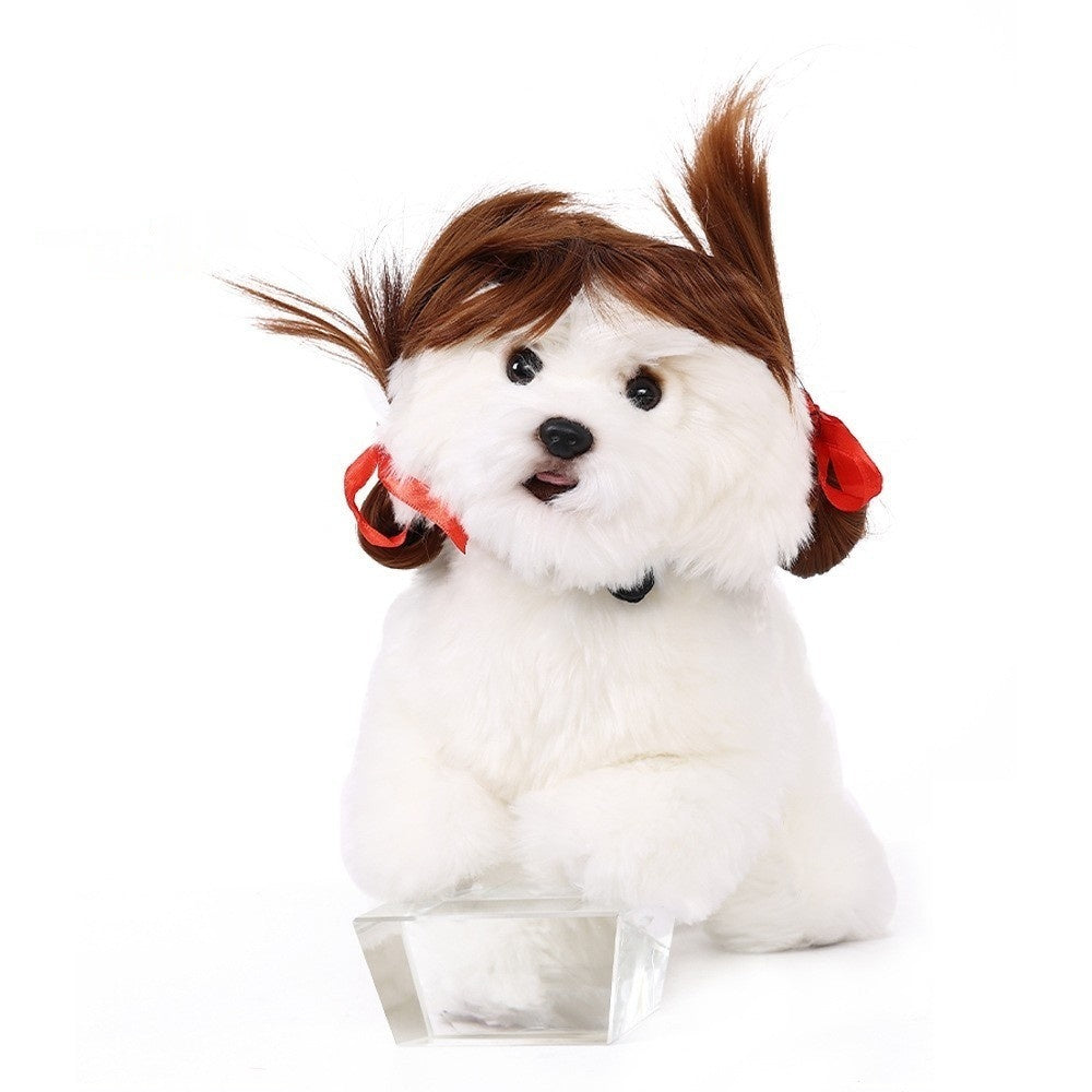 Halloween Pet Wig For Curly Or Straight Hair