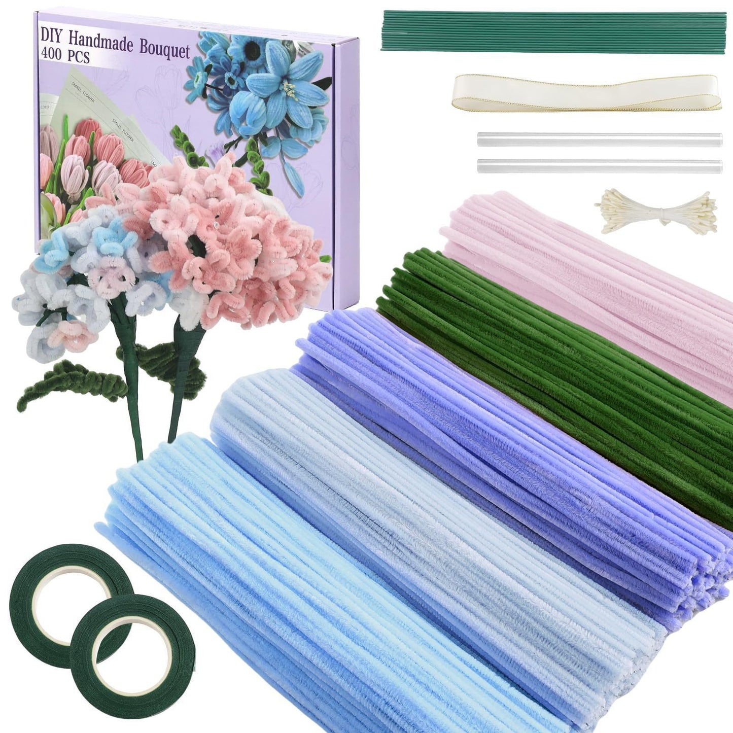 Best-selling Floral Twisty Wire Fluffy Yarn For Crafts