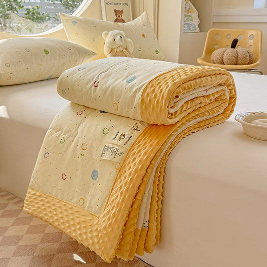 Korean Style Pure Cotton Beanie Velvet Winter Quilt Student Dormitory Machine Washable