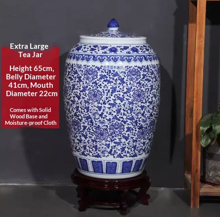 Jingdezhen Hand-painted Ceramic Tea Jar