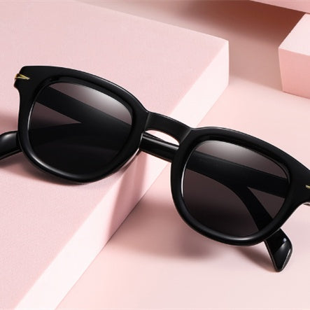 Korean-style Trendy Round-studded Small-frame Sunglasses
