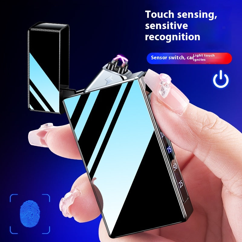 Double-layer Windproof Charging Intelligent Power Display Lighter