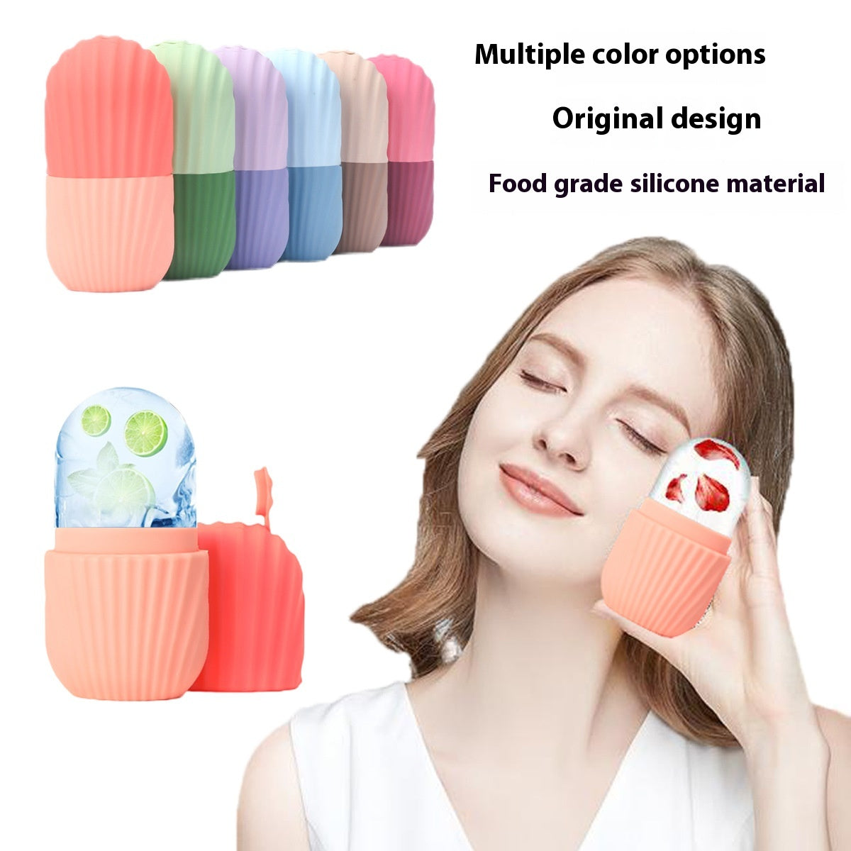 Silicone Face Ice Tray Massage Portable Facial Pore Shrinking Care