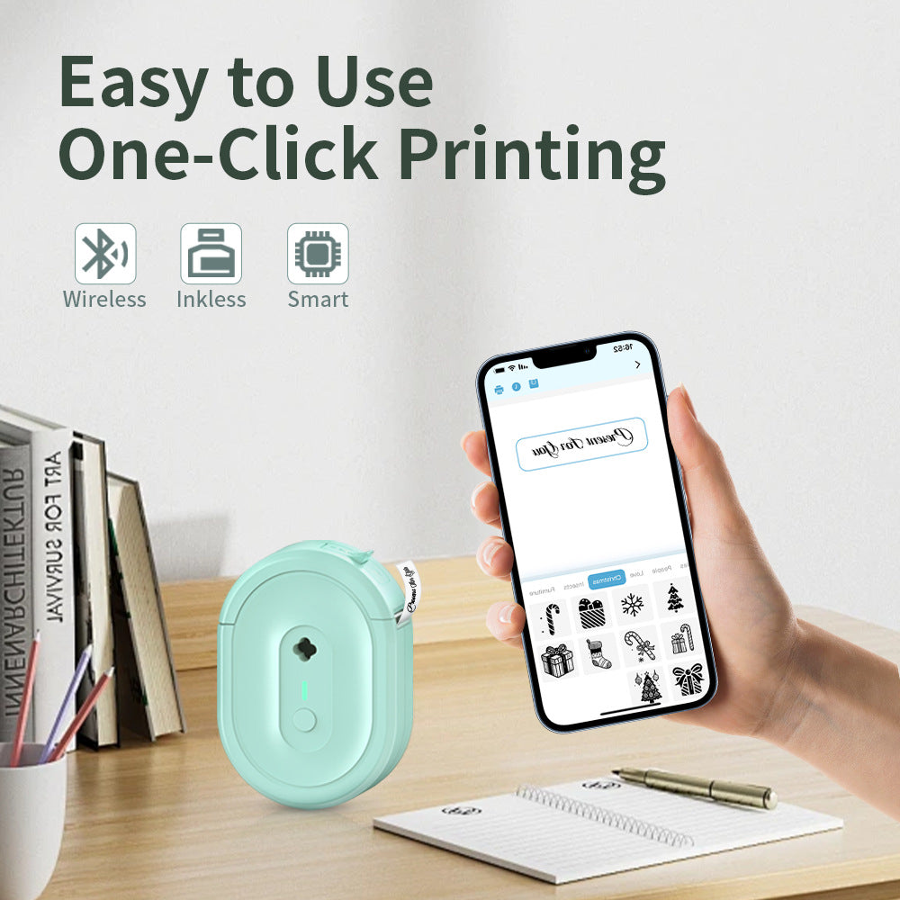 Thermal Label Home Bluetooth Printer Compact Size