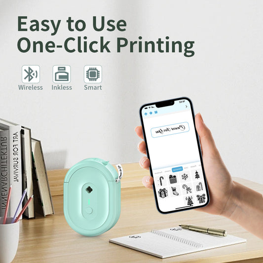 Thermal Label Home Bluetooth Printer Compact Size