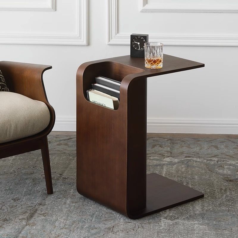 Nordic-style Solid Wood Designer Storage Side Table