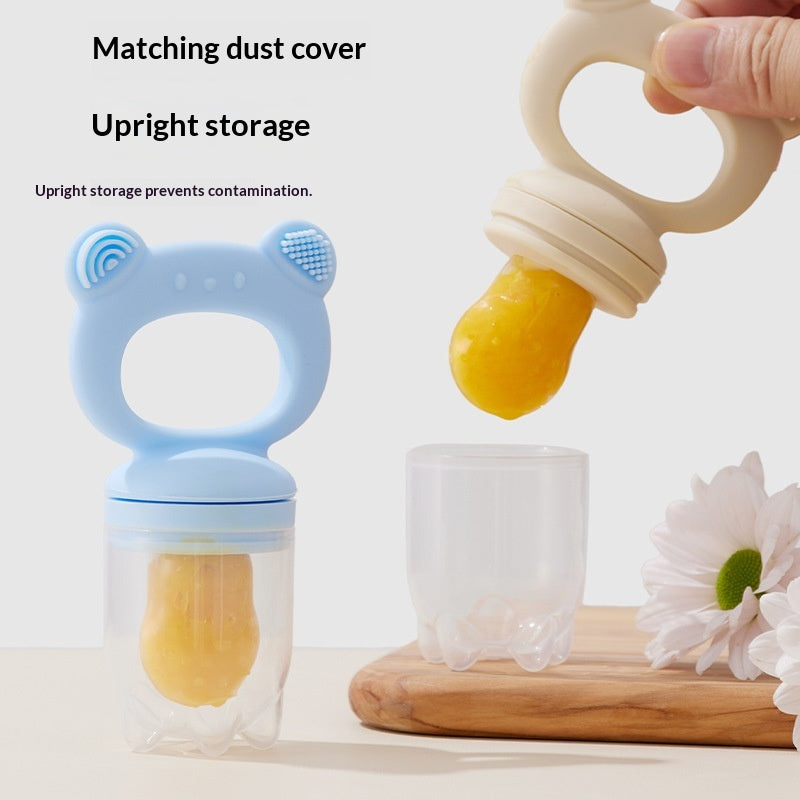 Baby Bear Food-Grade Silicone Fruit And Vegetable Scrubber