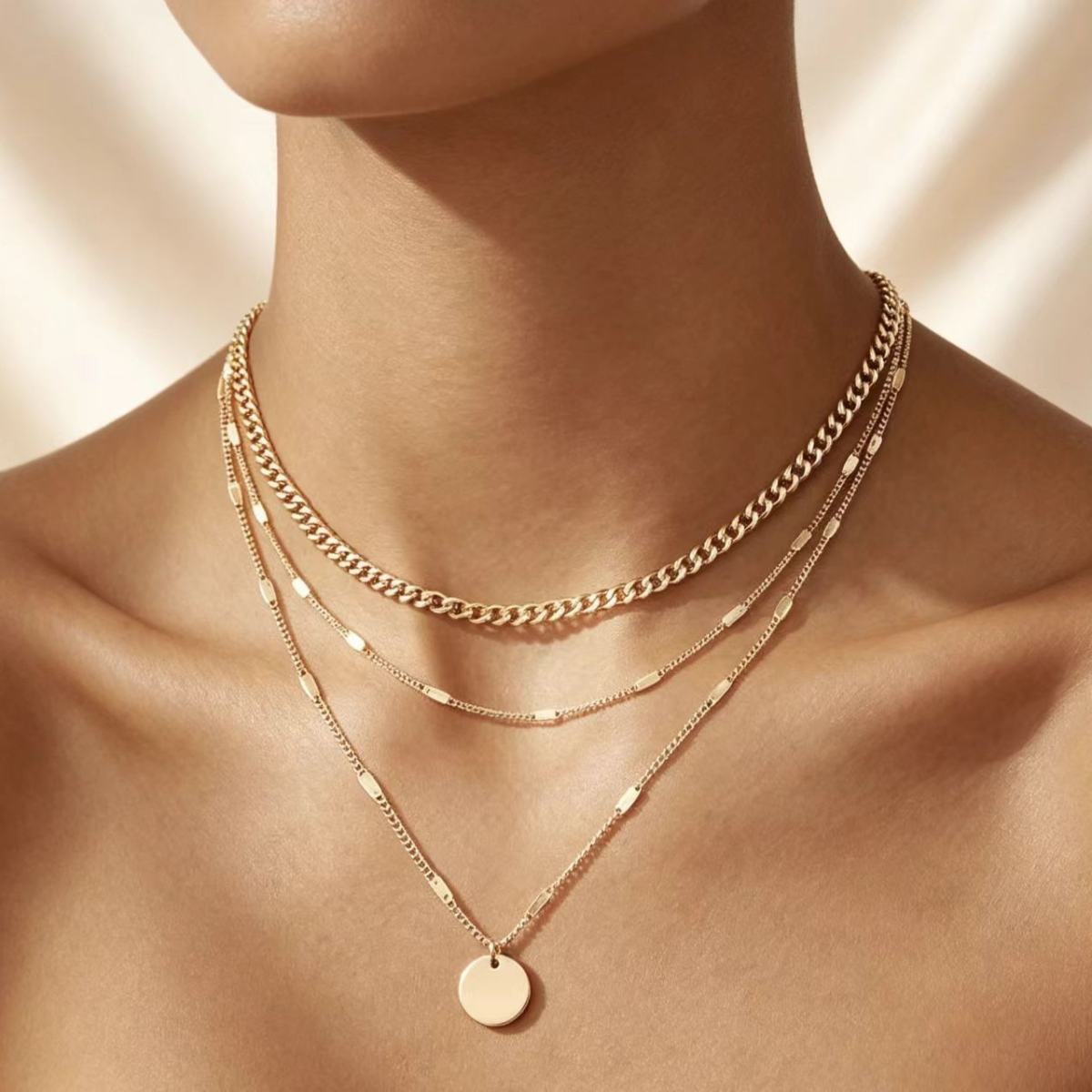 Multilayer Fashionable Versatile Necklace For Layered Styling