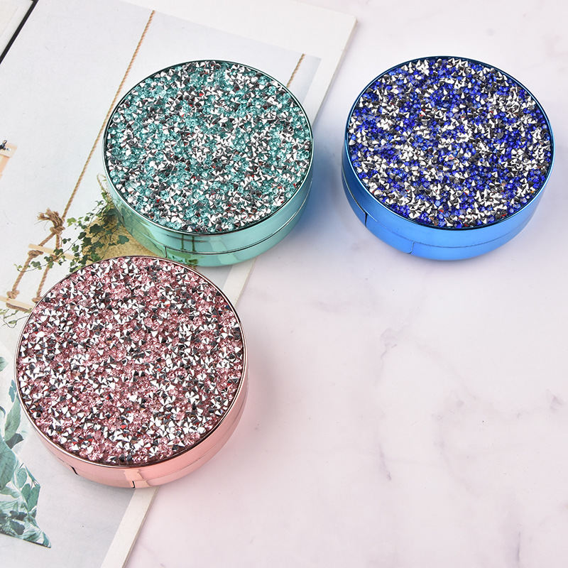 Round Sparkling Star Cosmetic Contact Lenses Care Box Of Contact Lens