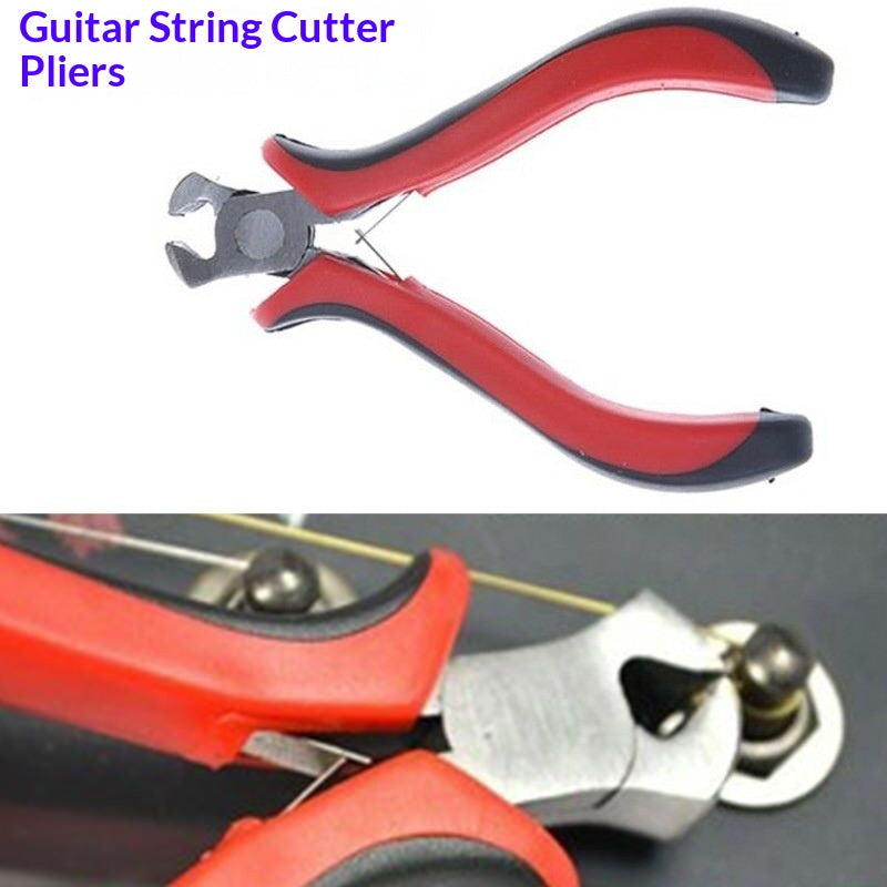 Guitar String Cutter Red Pliers Guitar Repair And Care Tool Fret Pliers Flat-nose Pliers