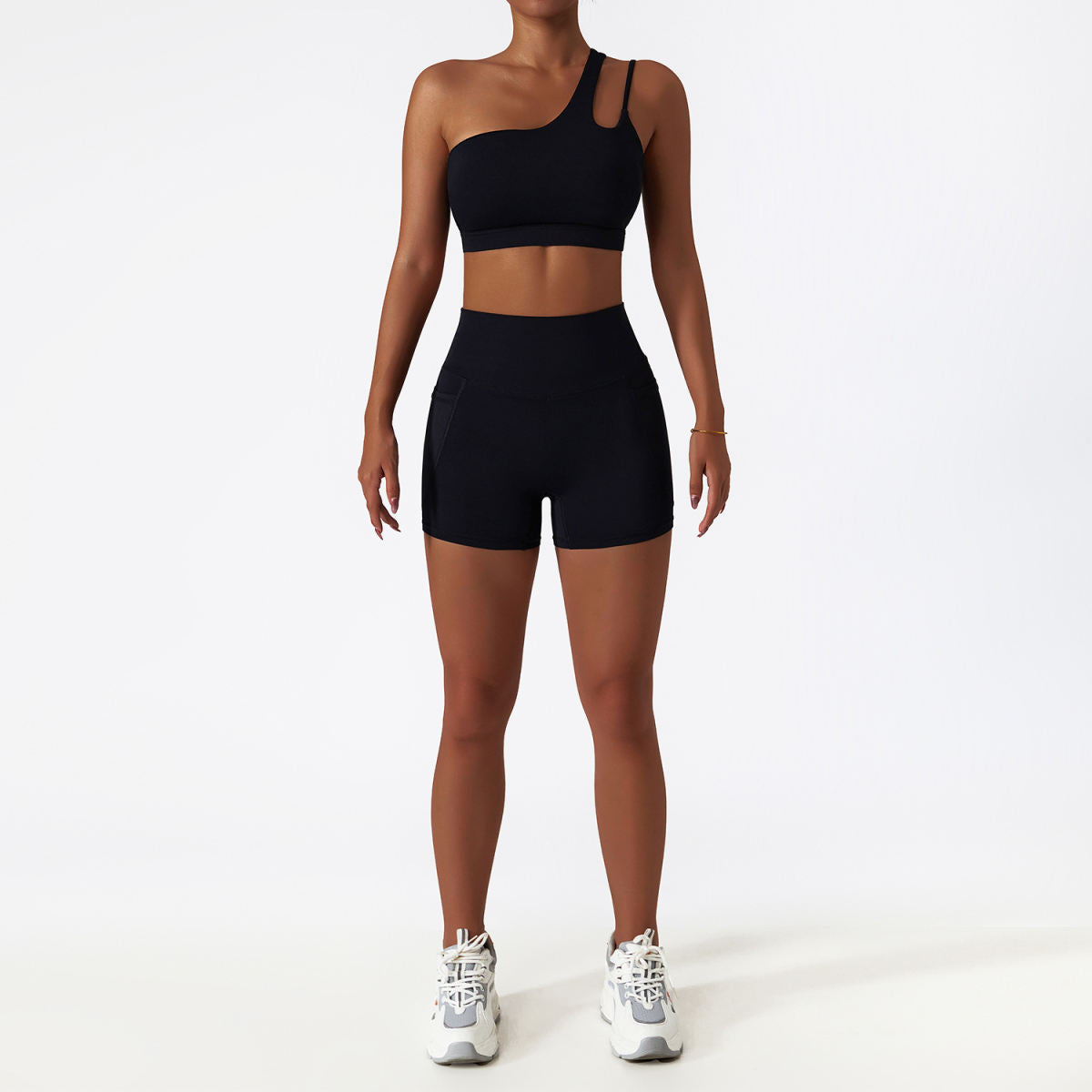 Quick-drying Tight Yoga Clothing Women's Pocket Running Sports Suit