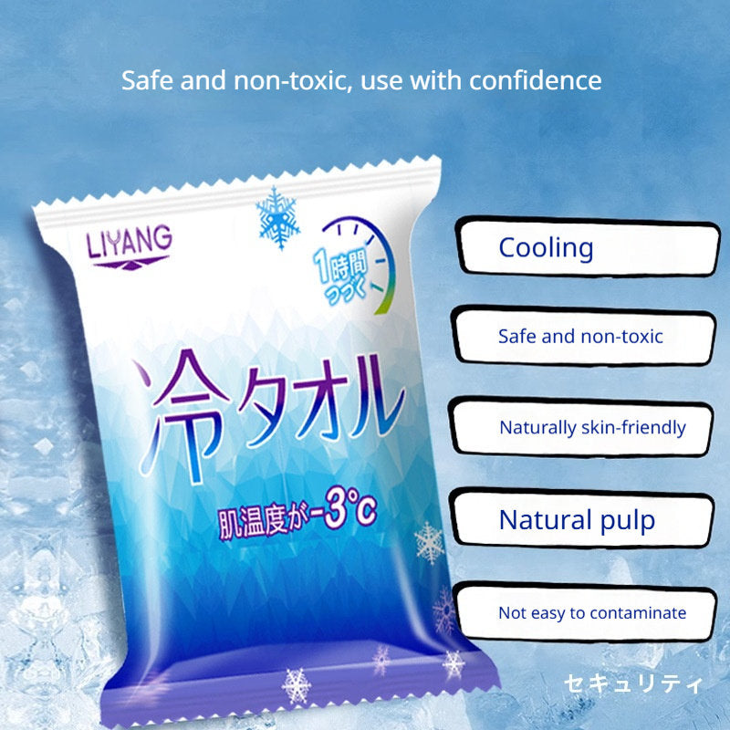 Cooling Sweat- And Face-wiping Refreshing Wet Wipes