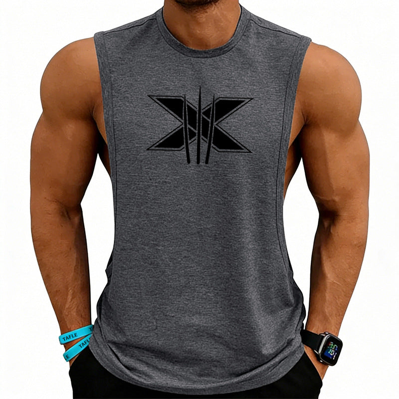 Summer Mens Muscle Fitness Workout Breathable Sleeveless Tank Top