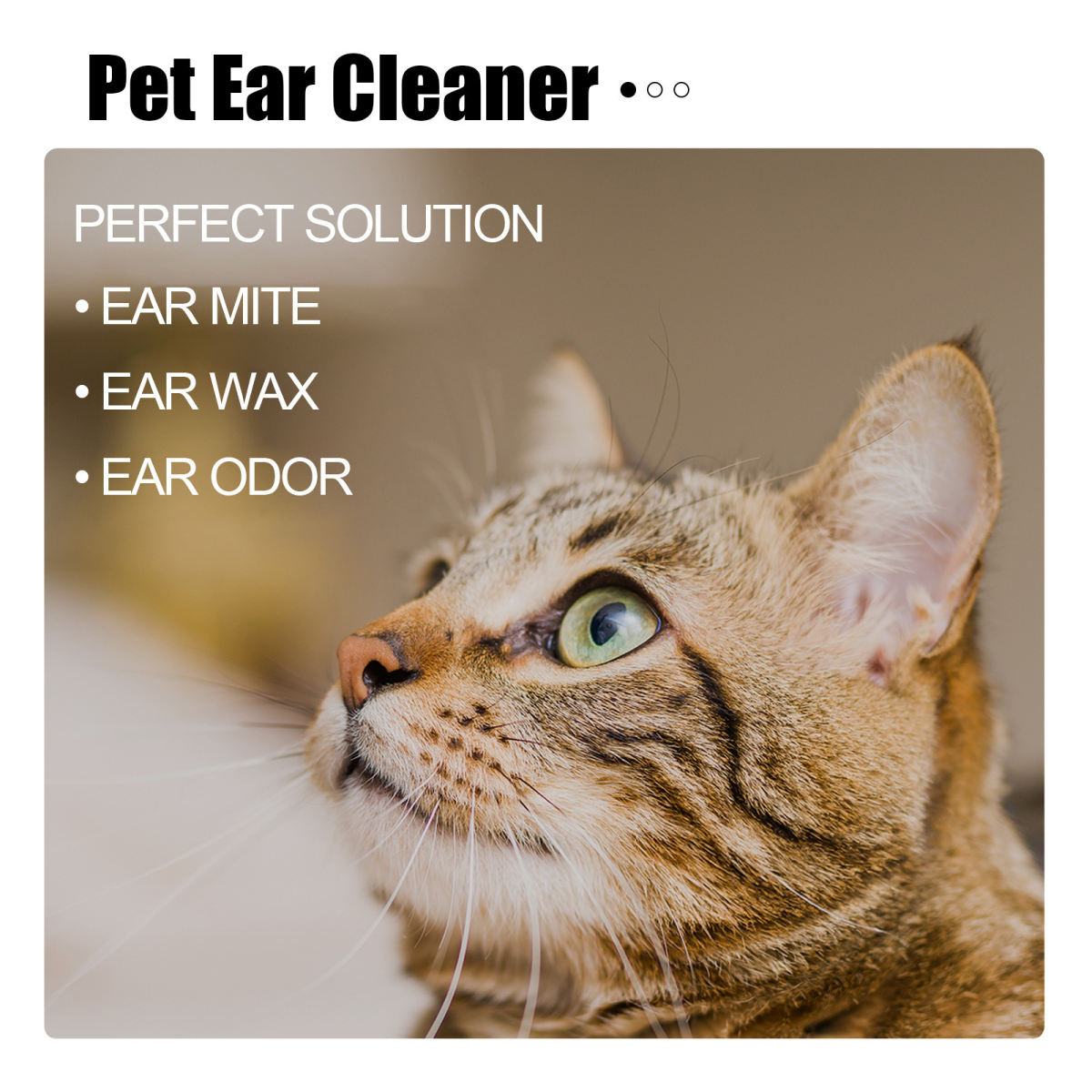YEGBONG Pet Ear Drops Relieve Ear Discomfort In Cats And Dogs, Clean Ear Mites, Earwax, And Remove Odor.