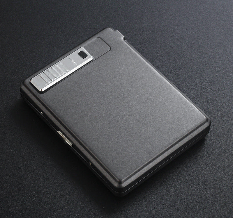 Classic Flip Charging Cigarette Case Lighter Integrated Windproof Cigarette Lighter