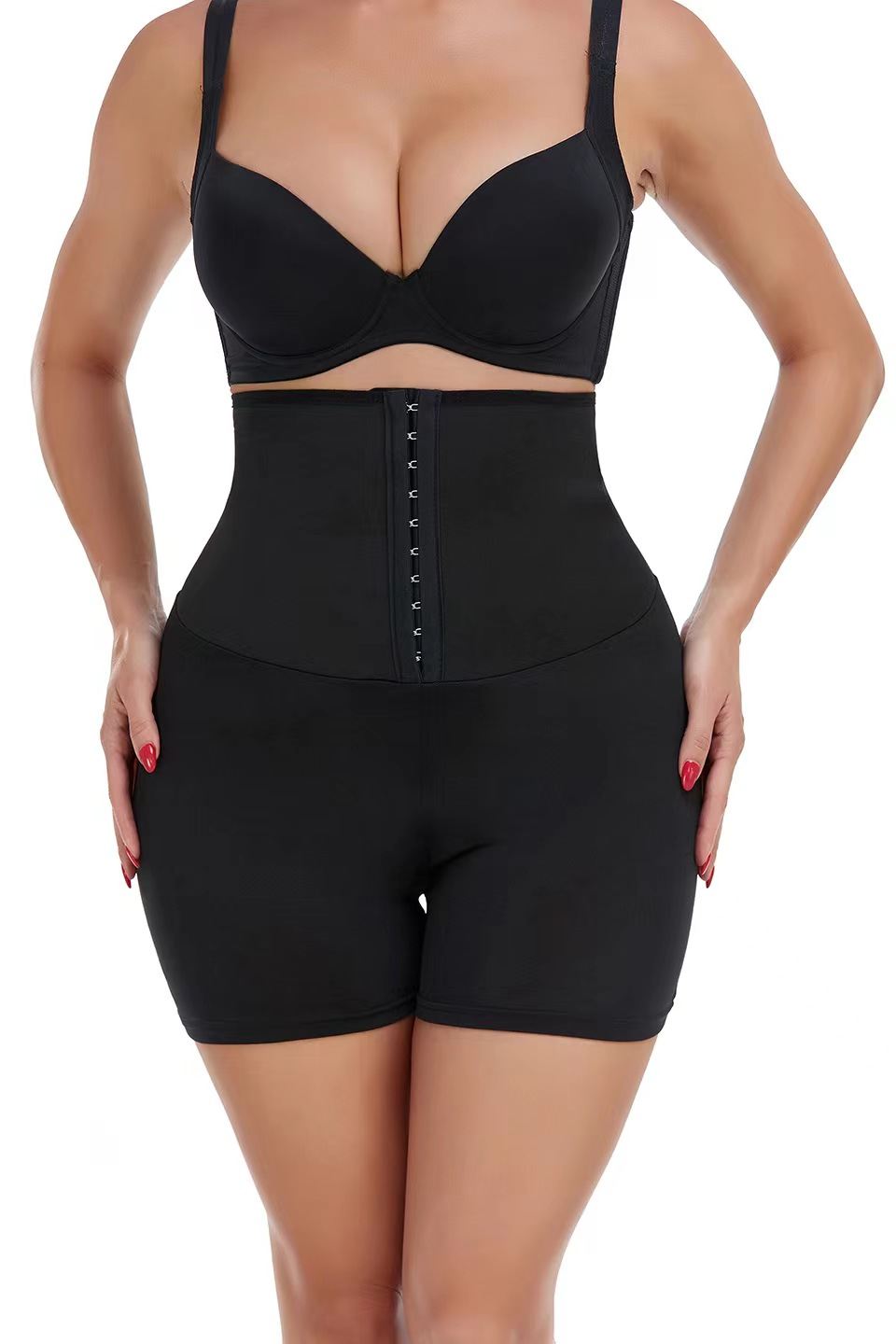 Women Sauna Shorts 3inch High Waisted Shapewear Shorts Weight Loss Compression Sweatsuit Exercise Fitness Gym Yoga With Hooks