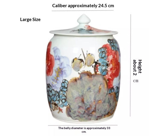 Hand-painted Ceramic Chinese-style Teapot For Puer Tea And White Tea Cakes