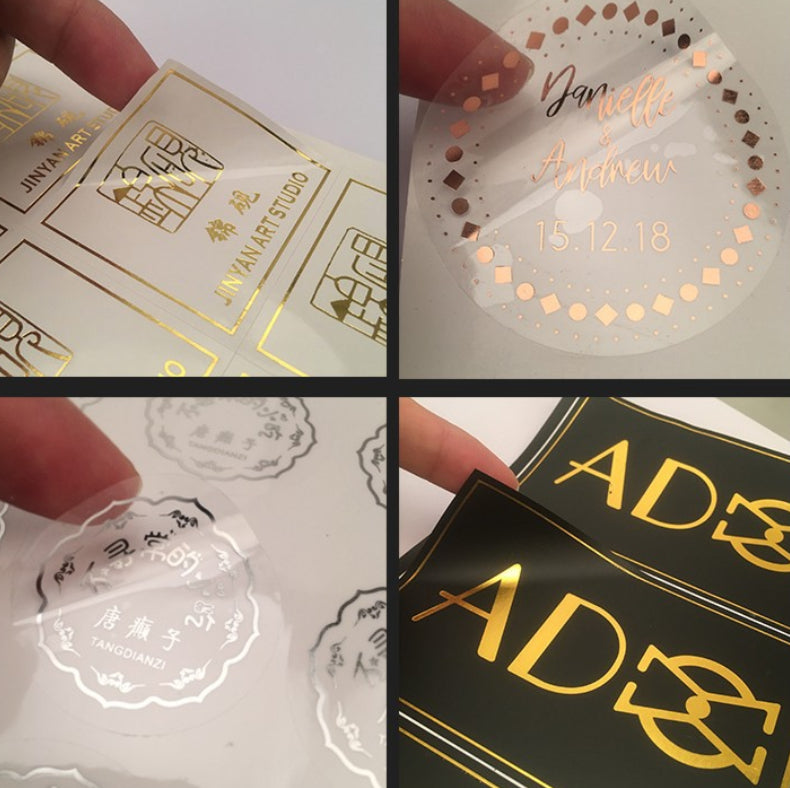 Customized Transparent Self-adhesive Milk Tea Stickers