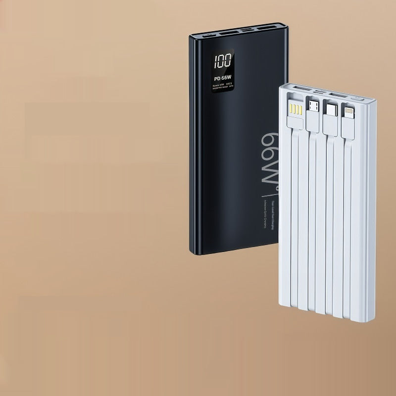 Fast-charging Battery With Built-in Cable Power Bank