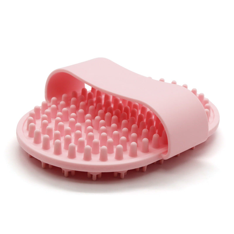 Pet Silicone Bath Brush Specialized Cleaning Tool For Cats And Dogs