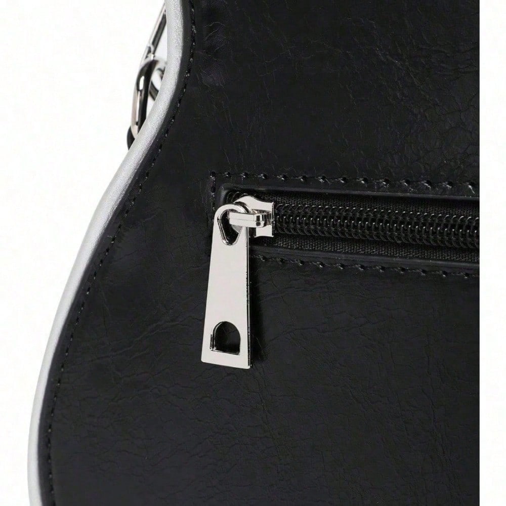 Romantic Gifts Personality Novelty Guitar Shaped Crossbody Bag Style Rivets Decor Shoulder Handbag For Women. Tote Bags For Women, Black Bag, Shoulder Bag, Crossbody Bag, Valentine's Day Gifts