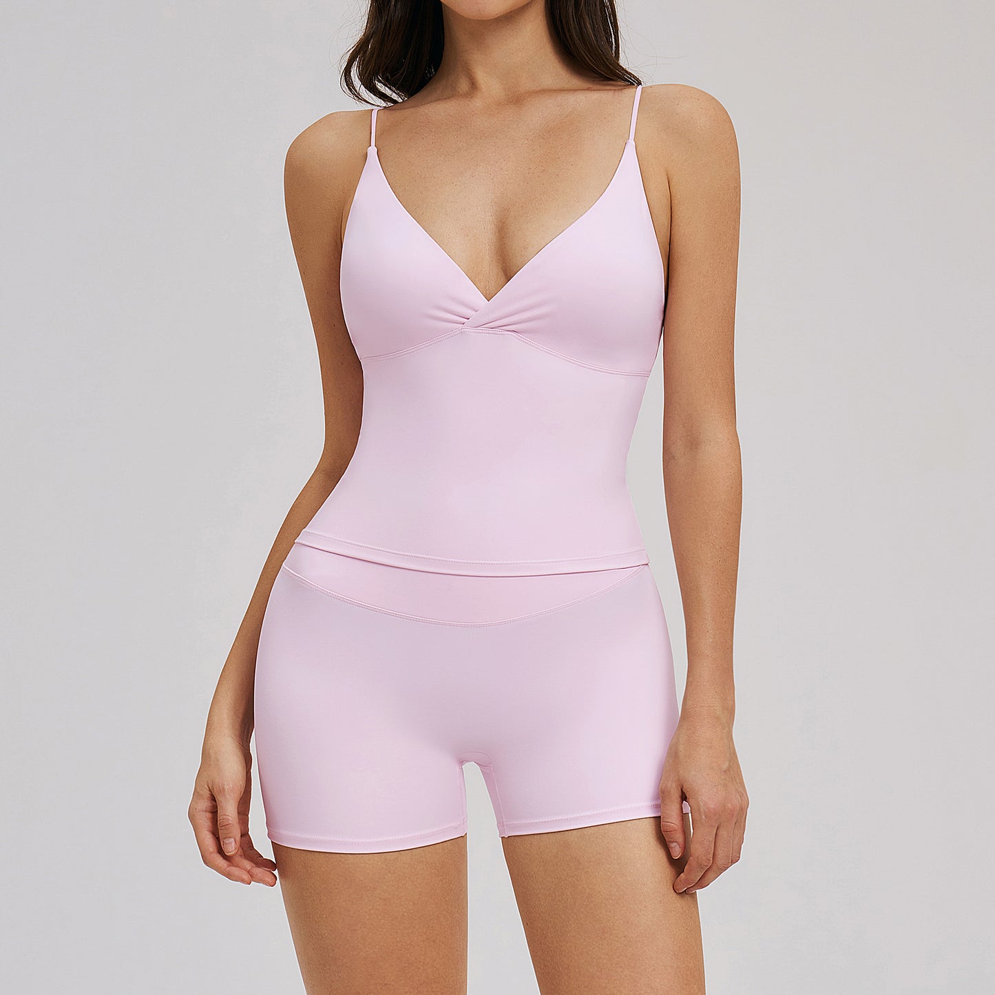 Yoga Set Brushed Fabric Beautiful Back Sports Fitness
