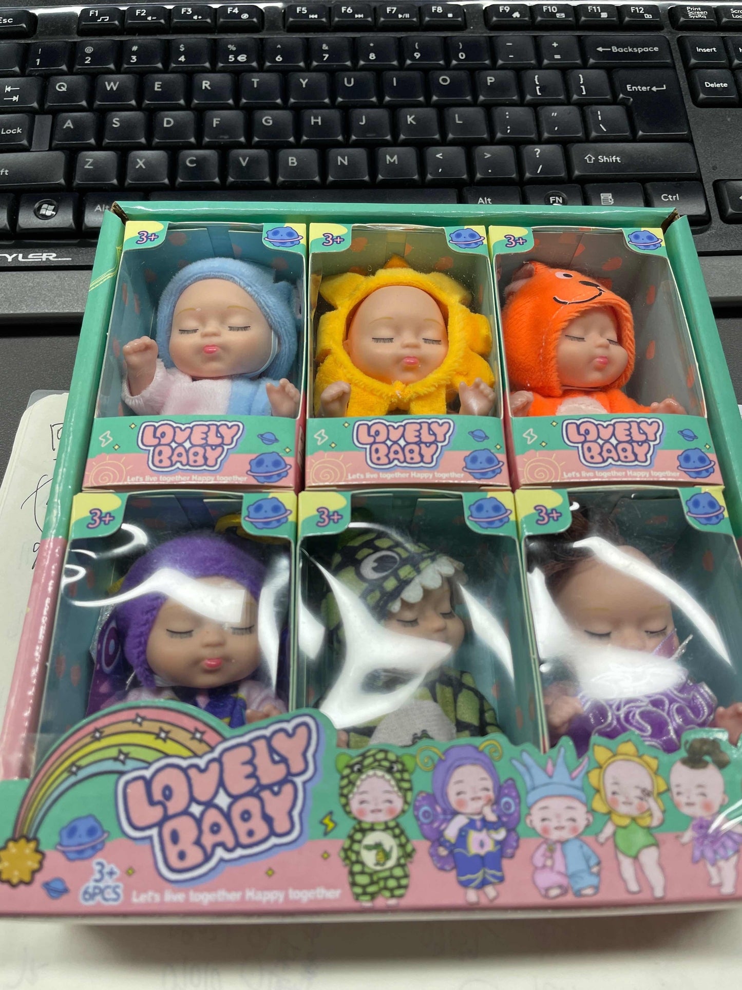 6 Newly Upgraded Sleeping Princess Dolls Girls' Toy Gift Box Set Adorable Princess Figures In Various Styles