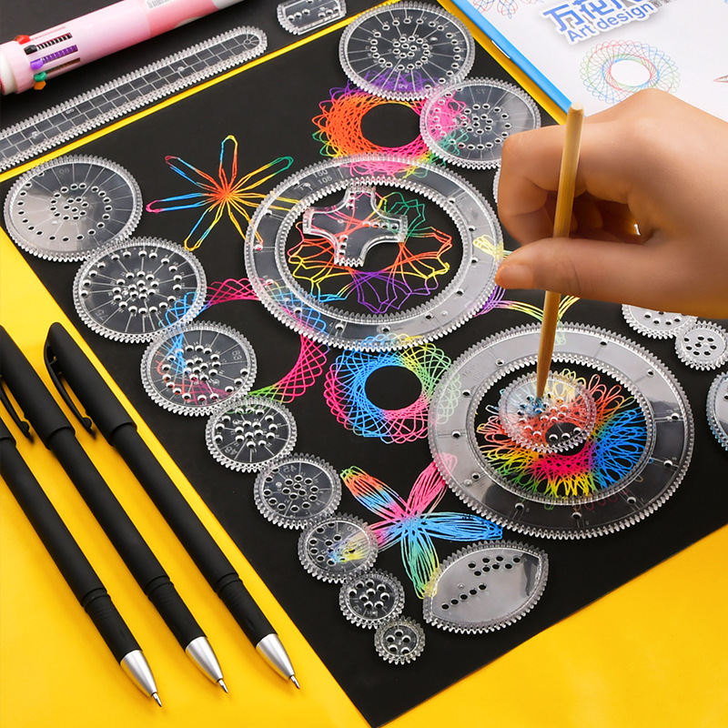 Spirograph Variety Drawing Ruler Educational Toys