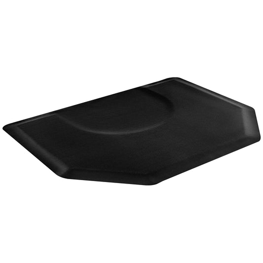 Salon Mat For Hair Stylist, 4 X 5 FT Hexagon Salon Chair Mat Anti Fatigue, 1/2-inch Thickened Barber Shop Floor Mat With Round Cut Out, Easy-to-Clean PVC Surface & Anti-Trip Beveled Edges