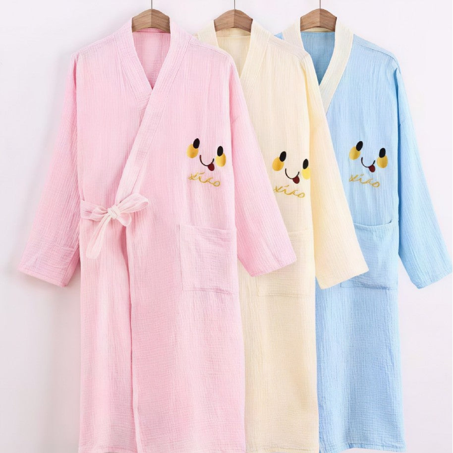 Cotton Bath Skirt Cartoon-themed Wearable Soft And Highly Absorbent Womens Home Bathrobe