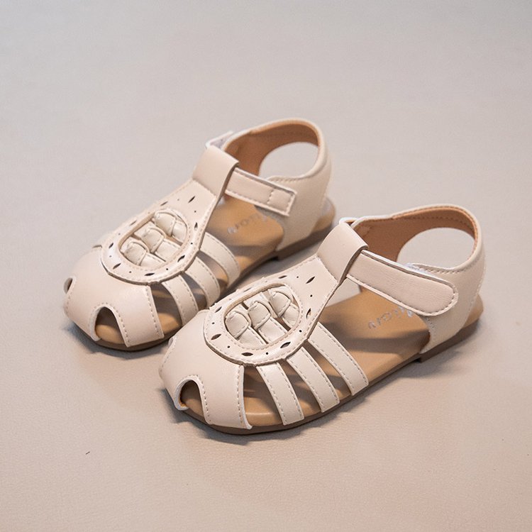 Ins Baotou Woven Roman Sandals Summer New Korean Version Girls Hollow Princess Shoes Beach With Skirt