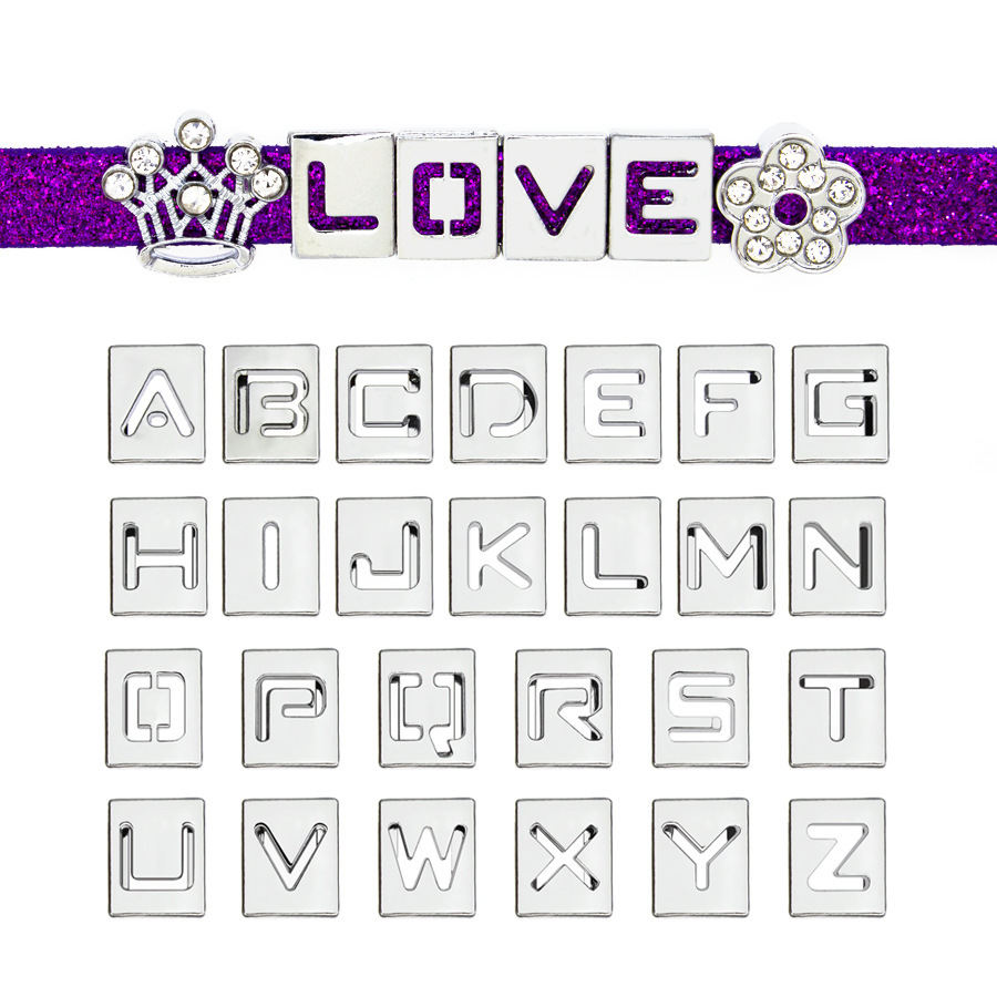 Alloy Hollow Letter Wrist Strap Accessories