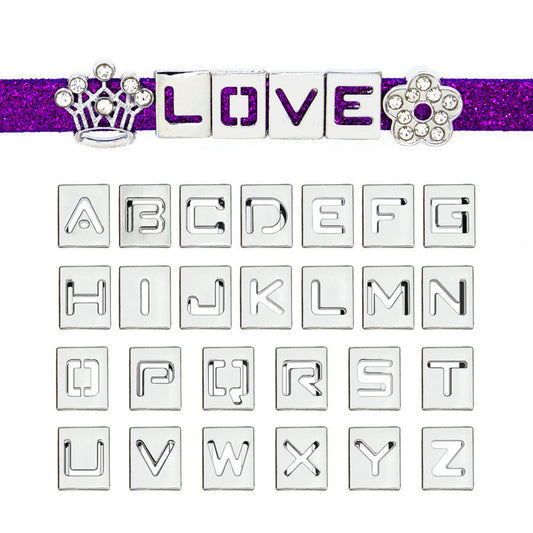 Alloy Hollow Letter Wrist Strap Accessories