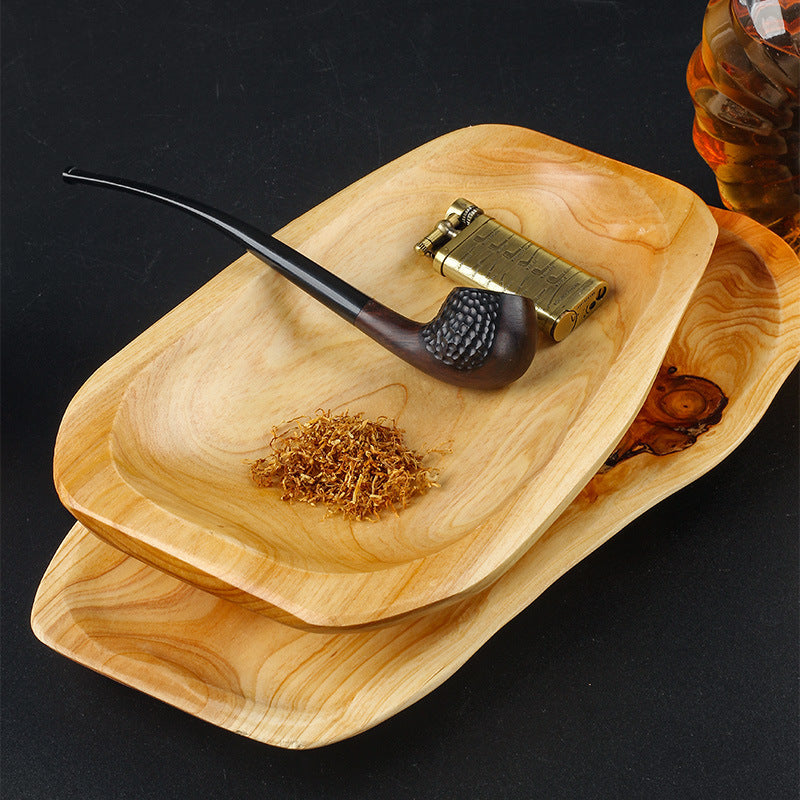 Wood-carved Tray For Pipe Accessories