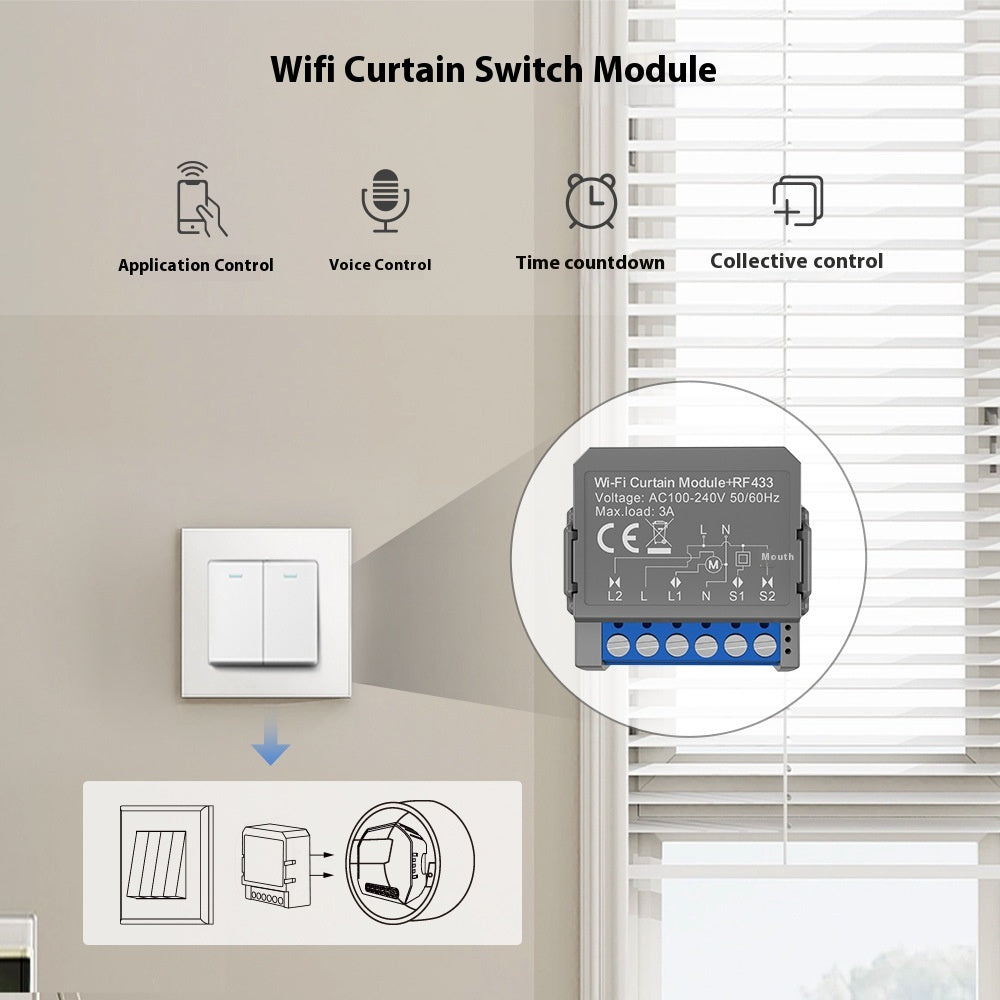 Smart WiFi Curtain Breaker Shutter Smart Module