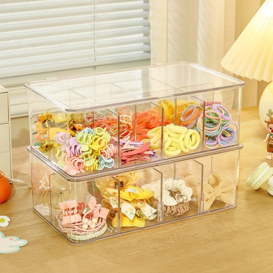 Eight-Compartment Tea Bag Storage Box With Lid