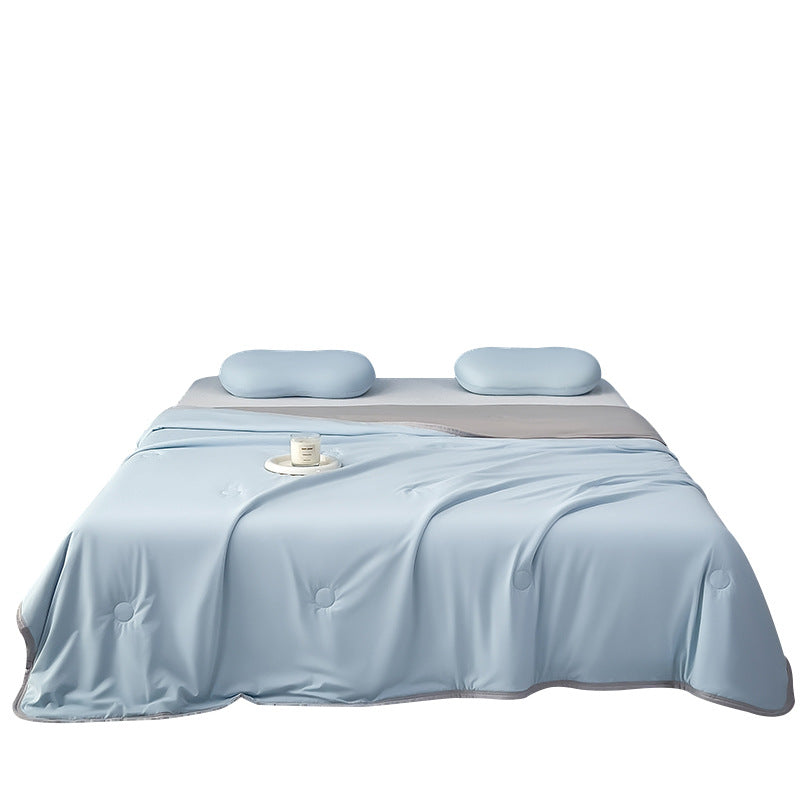 Class A Maternal InfantGrade Cooling Silk Summer Quilt MachineWashable For Single Or Double Beds