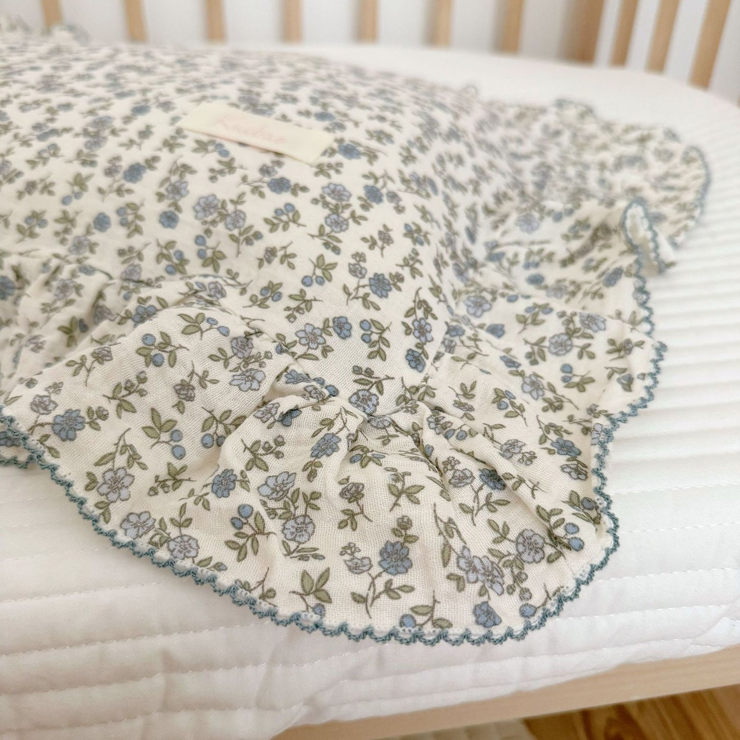 Korean-style Floral Cotton Gauze Pillowcase