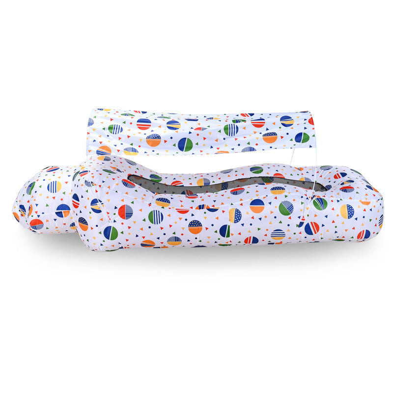 Outdoor Inflatable Bed With A Sunshade Umbrella