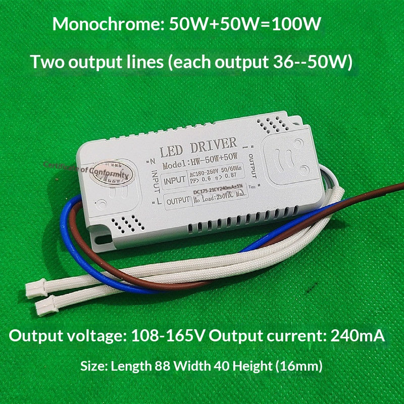 LED Segmented Tri-color Dimmable Crystal Lamp, Constant Current Transformer Lamp Accessories, Rectifier.
