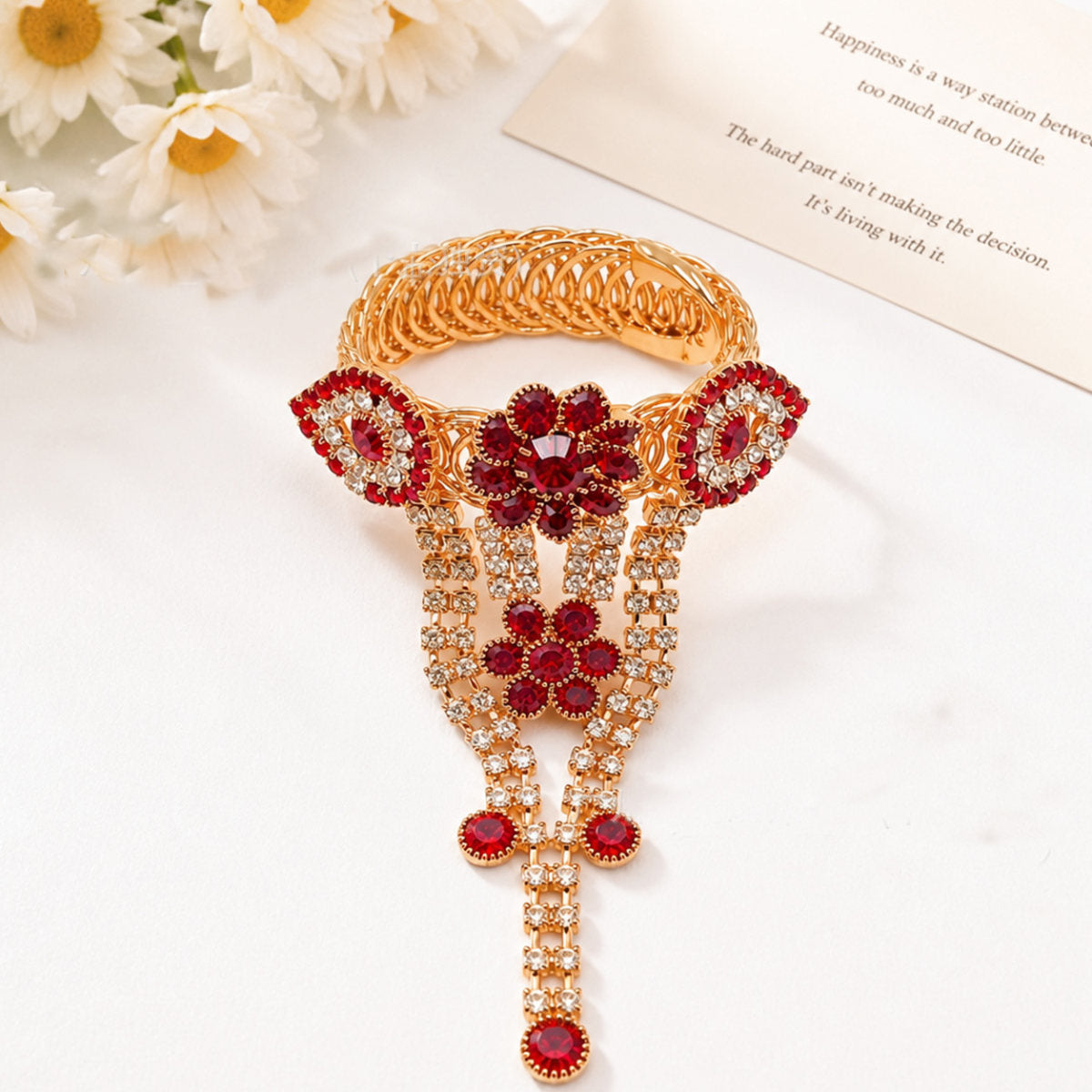 Xinjiang Lamb Necklace Accessories Ethnic Style Colorful Diamond Chain Choker Jewelry Tassel Diamond DIY Women's Handmade Accessories Wholesale