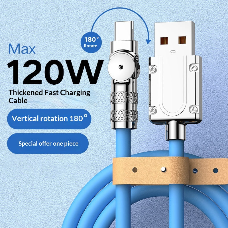 Rotated Type-C Fast Charging Cable