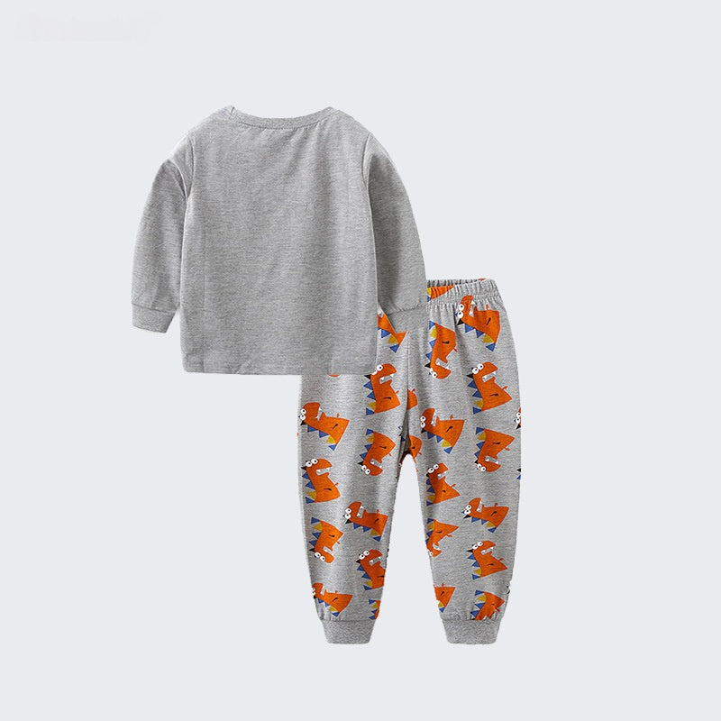 Kids' Long-Sleeve Home Wear Two-Piece Set