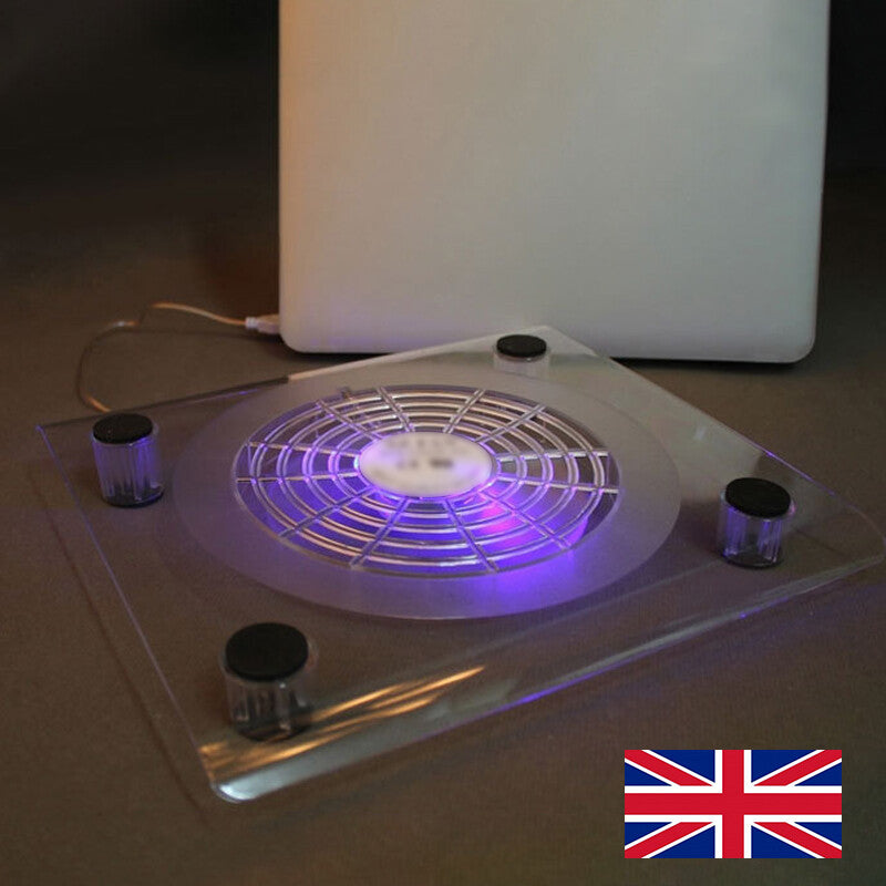 10 -15 Laptop Cooling Pad 1 USB Powered Fan Notebook Cooler Stand Tray Silent